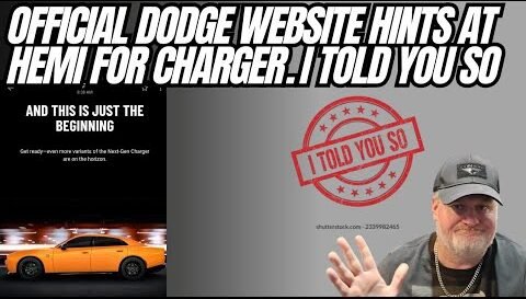 Dodge Charger Hemi Imminent….. I Told You So