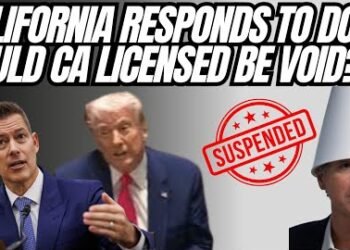 California Responds To Federal DOT It’s Not Good, Could California Licenses Be Void Outside Of CALI?