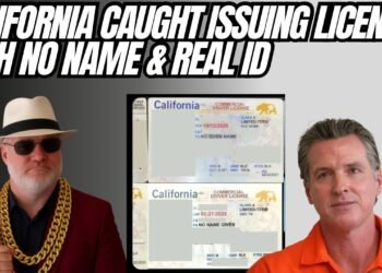 California Caught Issuing Licenses With No Name And Real ID!