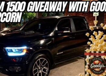 Ram 1500 Laramie Giveaway Announced: Enter with Goodies Popcorn for 100x Entries Until Black Friday