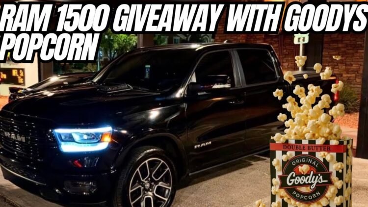 Ram 1500 Laramie Giveaway Announced: Enter with Goodies Popcorn for 100x Entries Until Black Friday