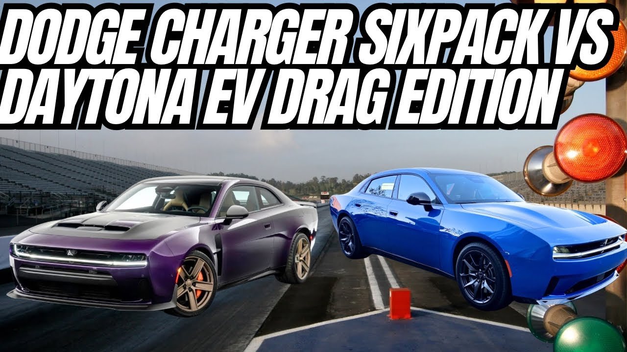 Dodge Charger Daytona EV vs SixPack Scat Pack: Drag Race Review and Track Impressions