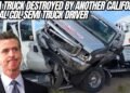 SEMA Truck Destroyed After Illegal California CDL Semi Truck Driver Crashes Again
