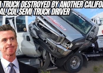 SEMA Truck Destroyed After Illegal California CDL Semi Truck Driver Crashes Again