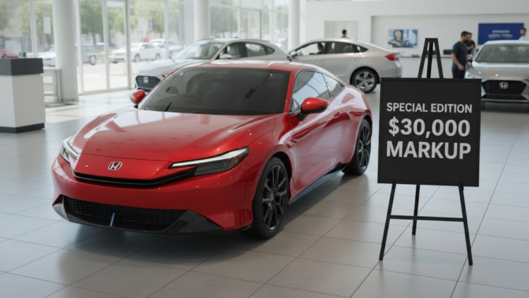 New Honda Prelude with a dealership markup
