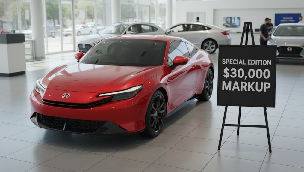 New Honda Prelude with a dealership markup