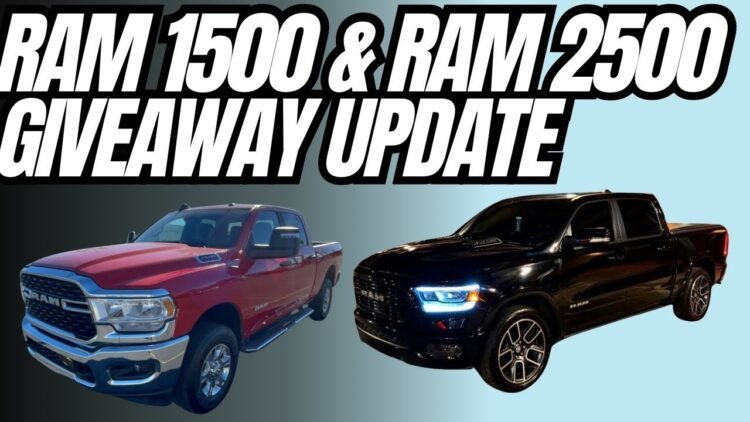 Ram 1500 and Ram 2500 Giveaway Update: Critical Weekend Deadline for 200X Entries