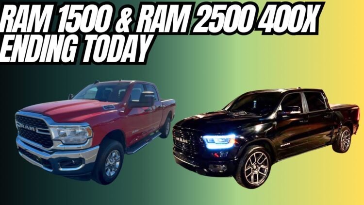 Ram 1500 & Ram 2500 Giveaway Ends Tonight: Final Call for 400x Entries