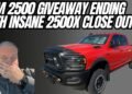 Ram 2500 Giveaway Ending 2500X Entries