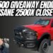 Ram 2500 Giveaway Ending 2500X Entries