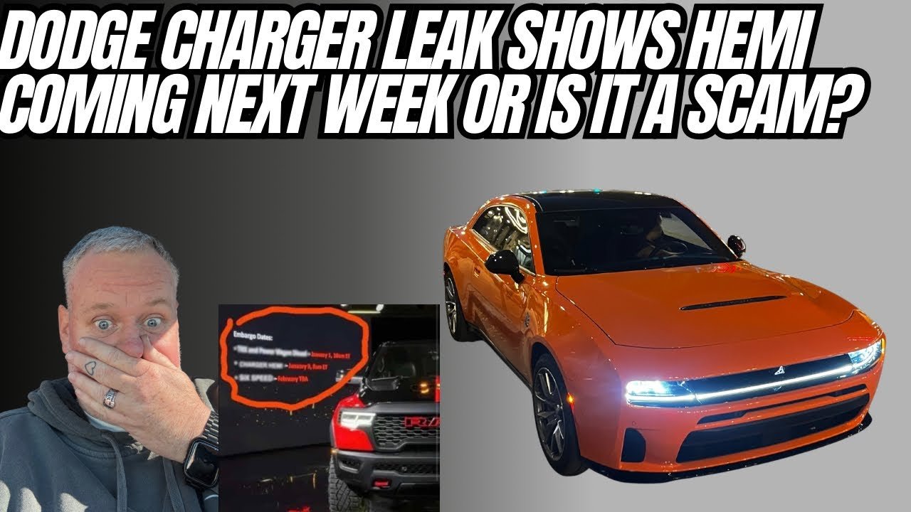 Dodge Charger Dropping A HEMI Next Week? Manual Charger Coming?